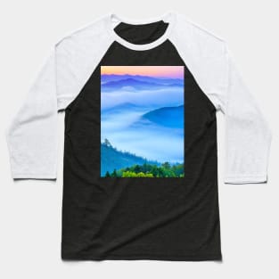 Smoky mountain fog Baseball T-Shirt